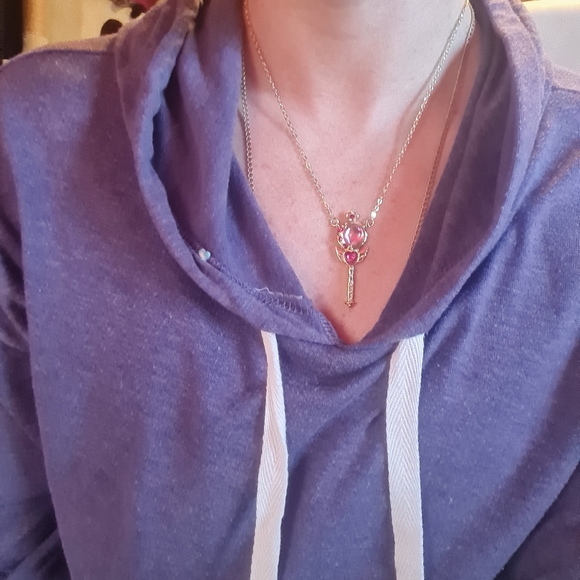 Sailor Moon Cute Moon Rod Cosplay Necklace - Picture 4 of 5